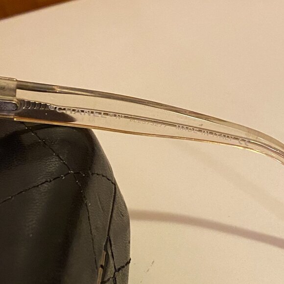 Authentic Chanel 3064-B C.769 Translucent 51[]17 135 Black Frames Glasses Italy - Picture 5 of 6